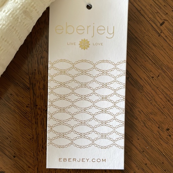 Eberjey El Mirage Swim top Natural Size M slightly lined. Lining removable. - Picture 4 of 9